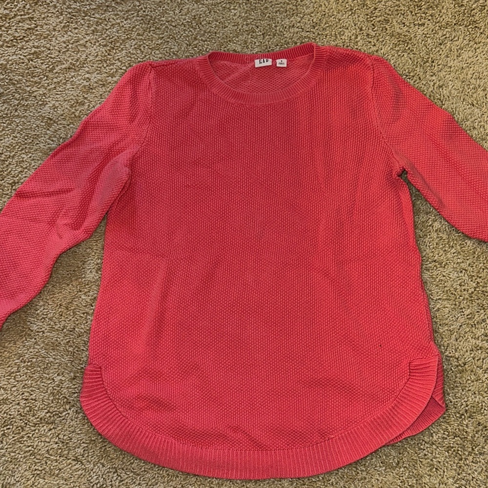 GAP Women's Coral Crew Neck Sweater